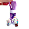 Holding up IOS Rainbow Unicorn Cable Charger