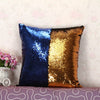 Royal Blue and Gold sequins mermaid pillow