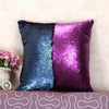 Purple and Blue sequins mermaid pillow