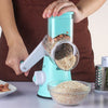 Blue Multi-Function Vegetable Slicer & Cutter grinding nuts
